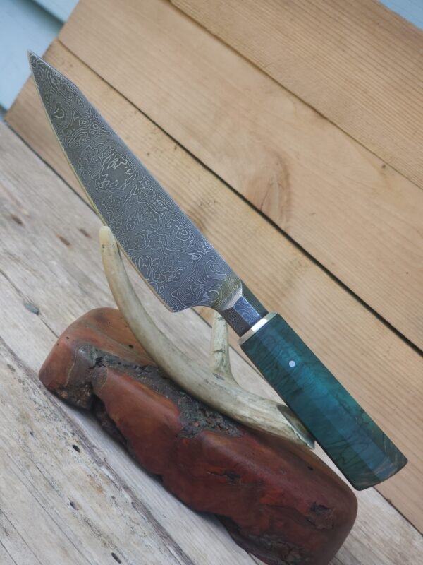 100-Layer Damascus Integral Chef Knife