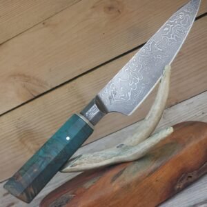100-Layer Damascus Integral Chef Knife