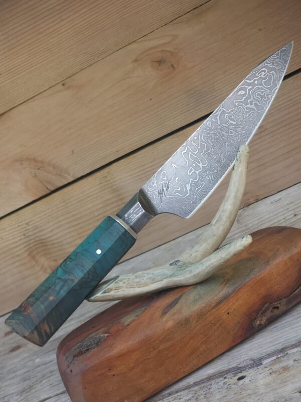 100-Layer Damascus Integral Chef Knife